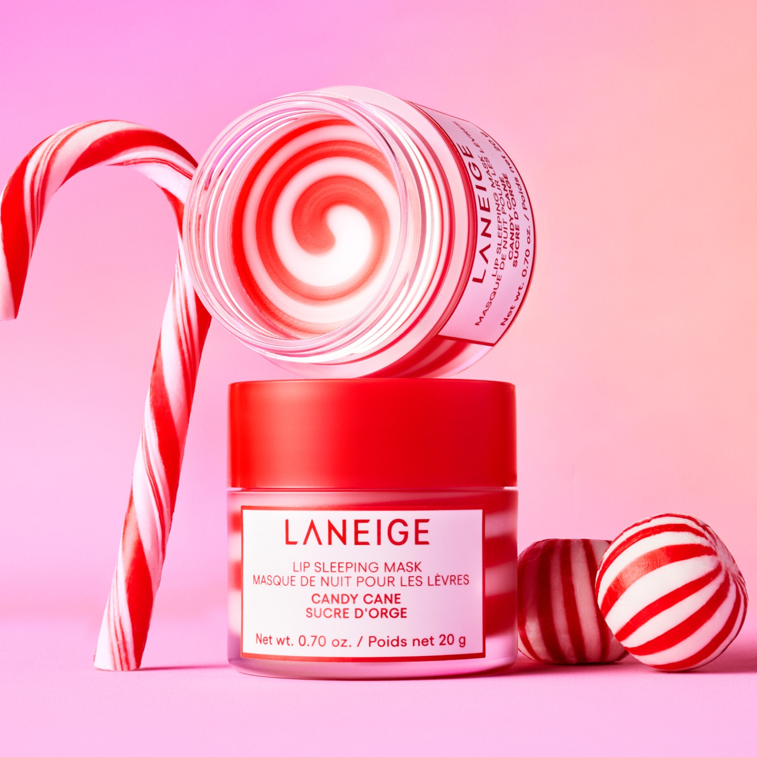 LIP SLEEPING MASK CANDY CANE ( MASCARILLA PARA LABIOS)